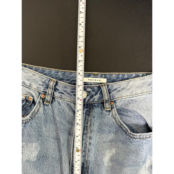 Pacsun Women's‎ Light Wash Distressed 90's Boyfriend Loose Fit Jeans Size 29 - Picture 13 of 15